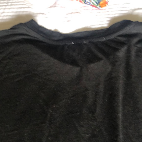 New black simple dress with the short sleeves - Picture 5 of 5